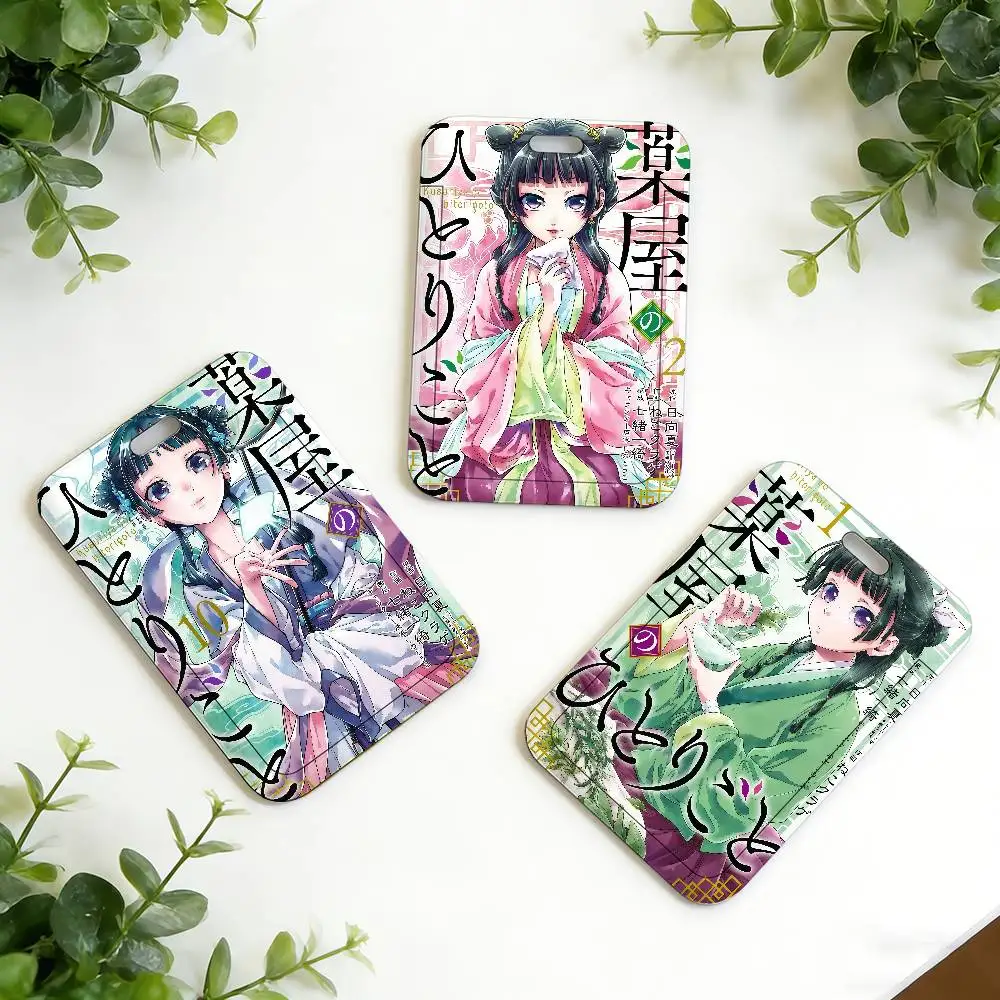 D-Diaries anime A-Apothecary ID Card Holder Neck Strap Pendant Door Holder Lanyards Keychain Work Credential Case Gift