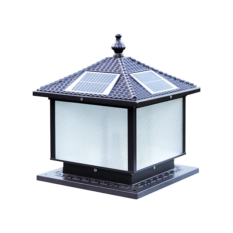 ALBERT Solar Post Lamp LED Outdoor Creative Simple Pillar Lights Waterproof IP65 for Home Villa Hotel Courtyard Porch