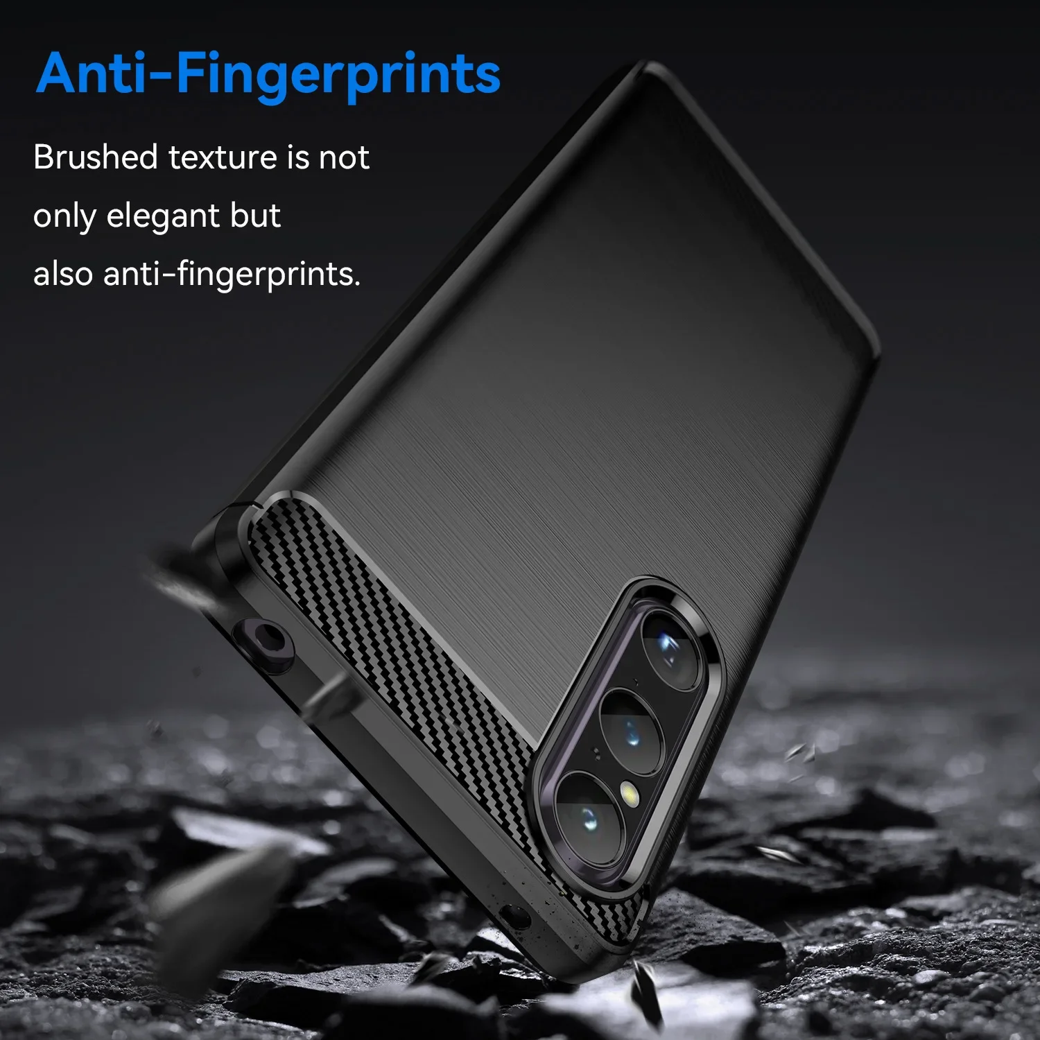 Carbon Fiber TPU Case for Sony Xperia 5 10 1 V IV III II ACE Cover Soft Matte Shockproof Brushed Anti-scratch Shell Bumper Funda