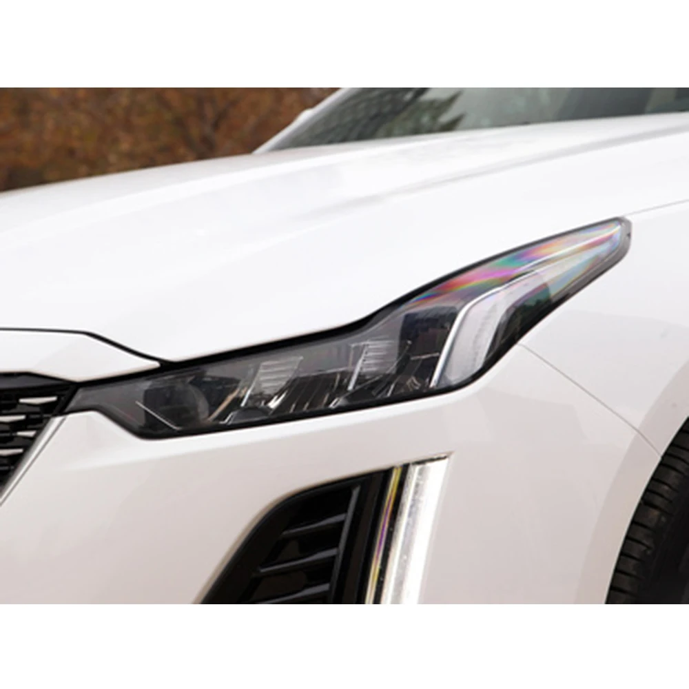 ฝาครอบไฟหน้ารถยนต์ เลนส์แก้ว โคมไฟหน้า โปร่งใส สำหรับรถยนต์ Cadillac CT5 ปี 2020 2021 2022