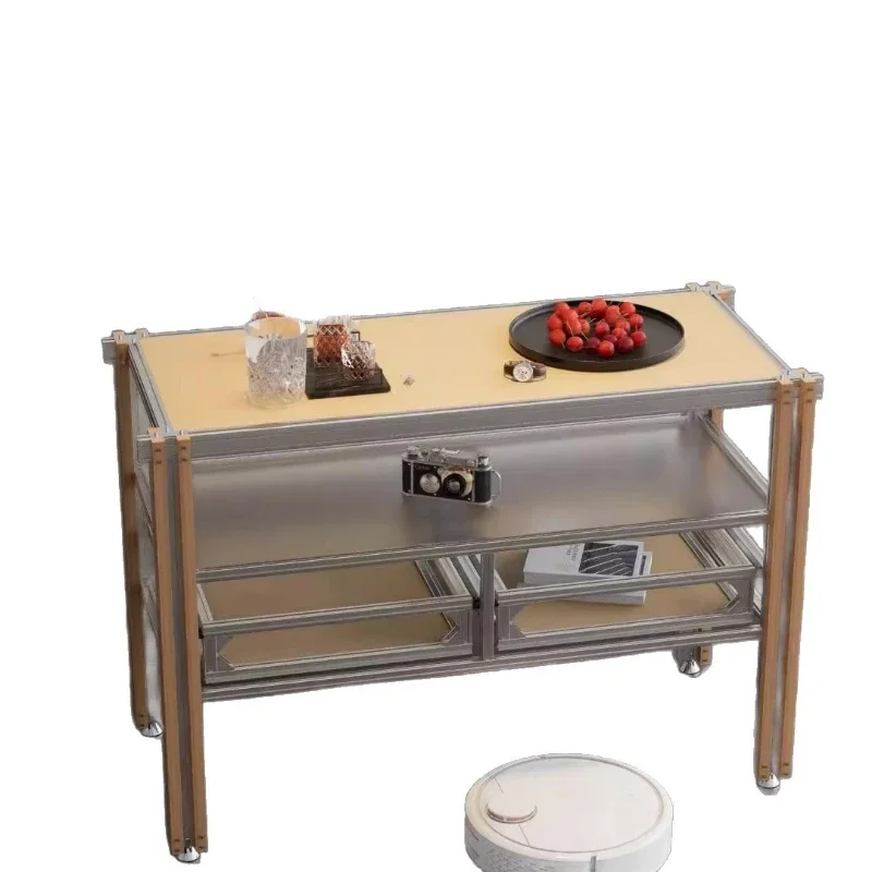

Aluminum profile dining side cabinet, island cabinet, modern simple marine panel TV cabinet, locker