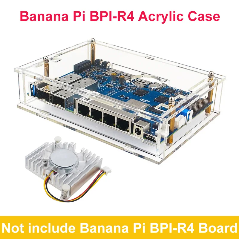 Banane Pi BPI-R4 Acryl Fall transparente Schale Gehäuse für Banane Pi R4