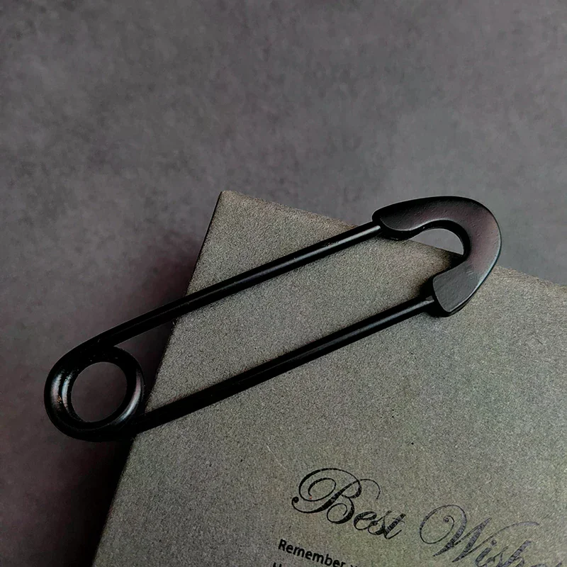 Fashion Dark Large Pins For Clothing Smooth Metal Safety Pins Jeans Dress Scarf Adjustable Pins