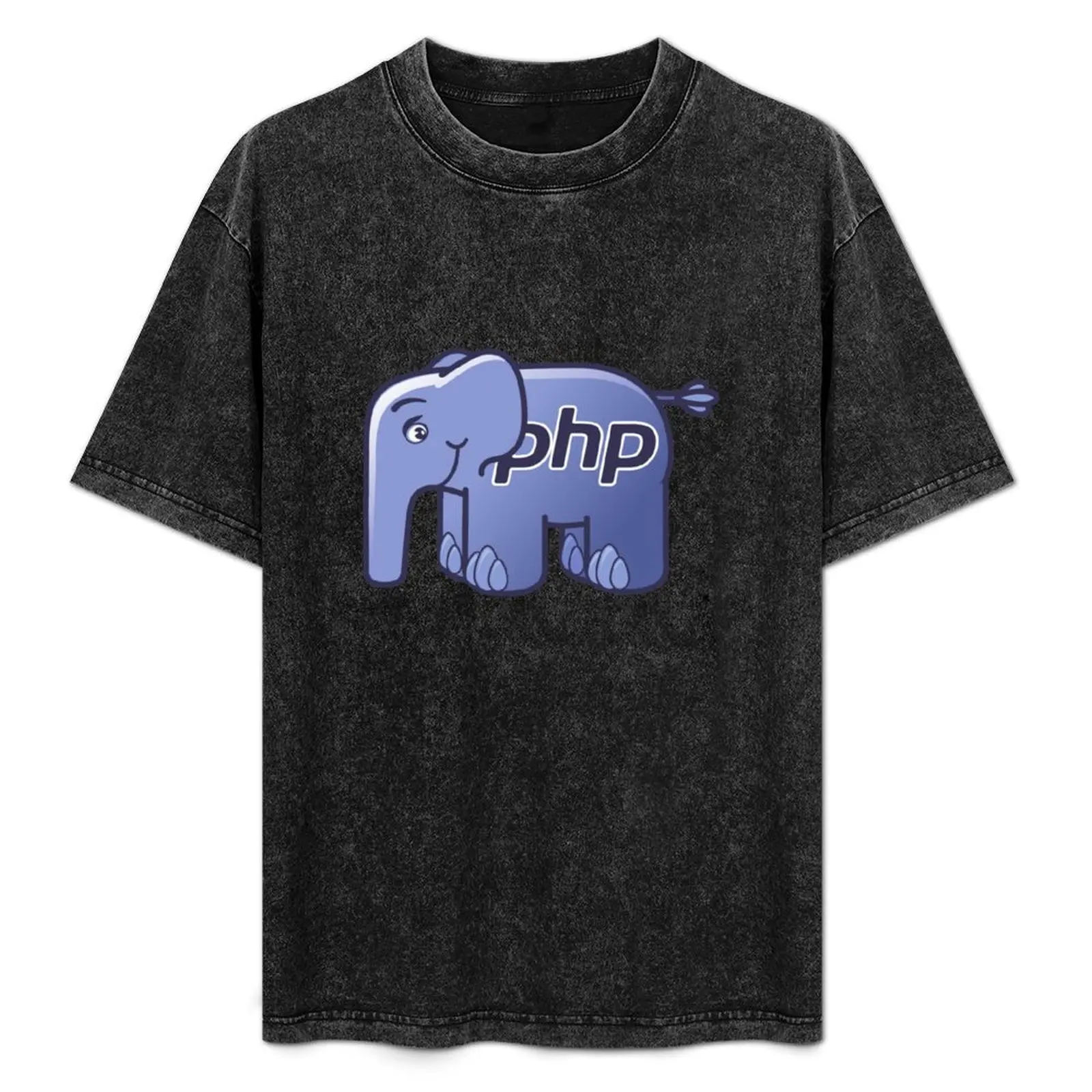 Camiseta con logotipo de PHP ElePHPant, camiseta informal con estampado de moda