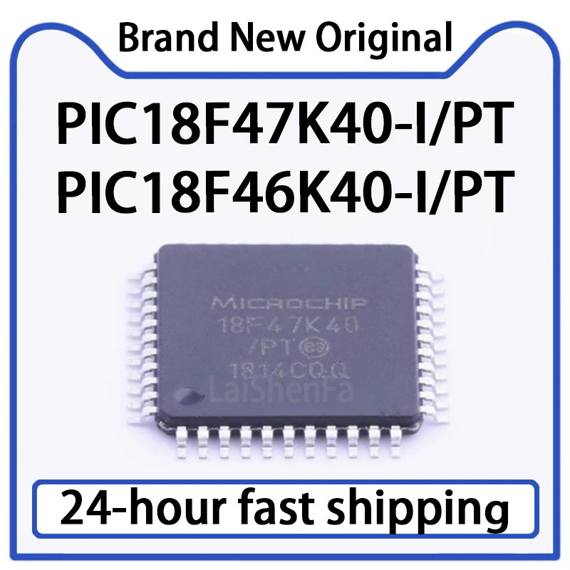 1PCS PIC18F47K40-I/PT PIC18F46K40-I/PT SMT TQFP44 Microcontroller Original Stock