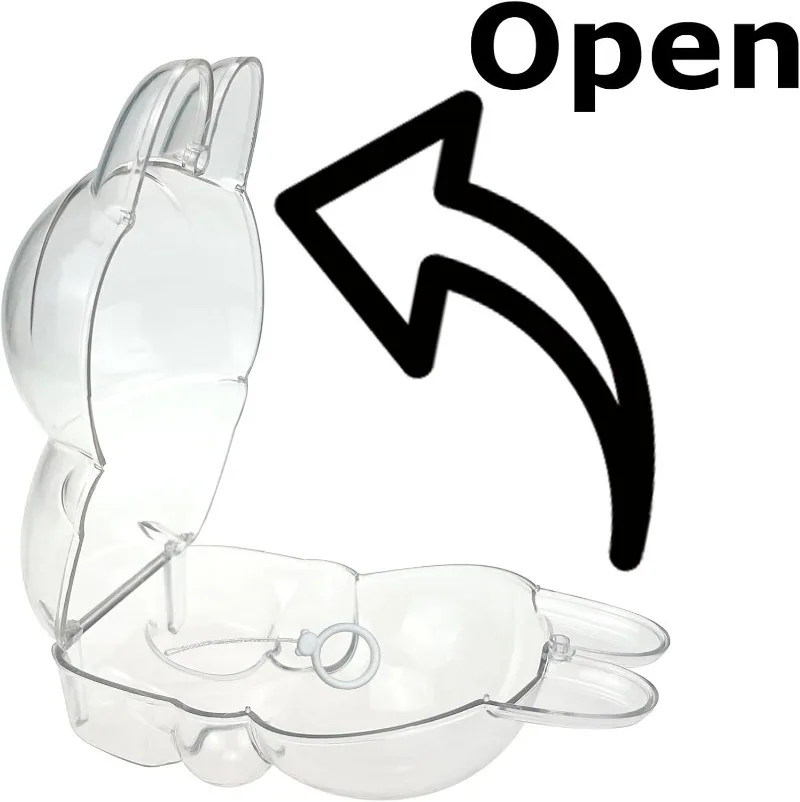 1-5 قطعة غطاء واقٍ مزخرف لهاتف آيفون لـ LABUBU The Monsters لديها مقعد واضح غطاء حماية صندوق عرض مقاوم للغبار لدمية حفلة الجلوس من الجيل الثاني