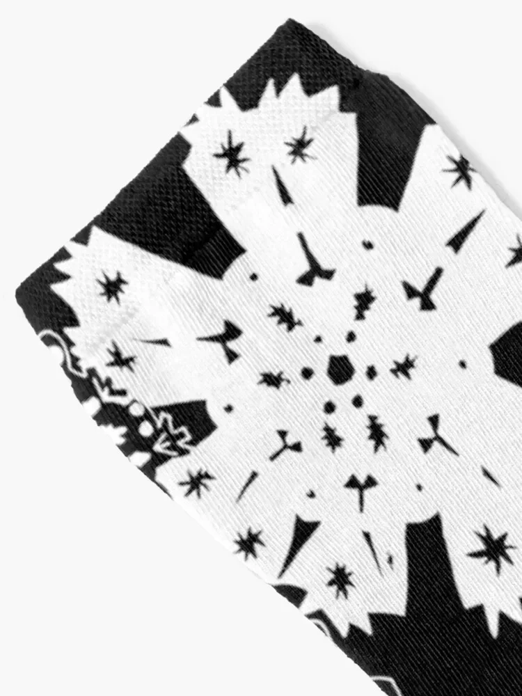 مجموعة جوارب رقاقات الثلج (أبيض) لعيد الميلاد السعيد، جوارب عصرية للسيدات للرجال #2