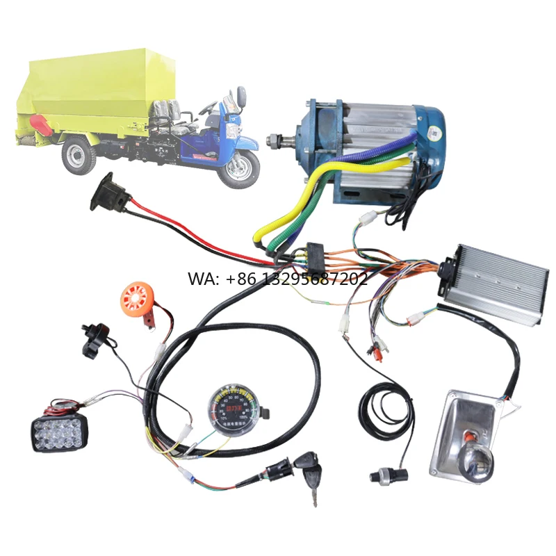 

Комплект контроллера бесщеточного двигателя постоянного тока 48В 800Вт с регулятором скорости (джойстиком) и панелью управления IP54 для модификации механических систем