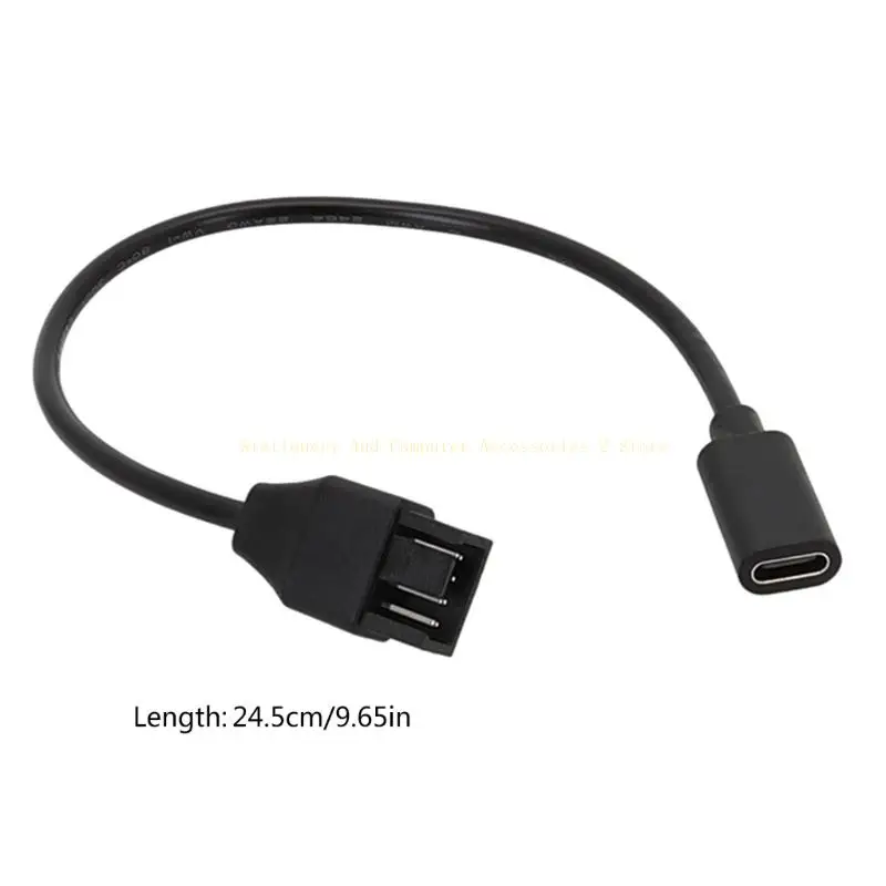 20 USB C bis 3Pin 4Pin Computer Lüfter Stromkabel Computer Hülle Adapterkabel USB