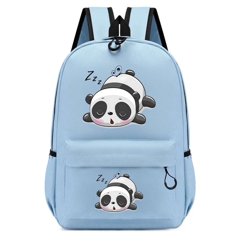 Sleeping Panda Children School Bags for Girls Boy Children Backpacks Kindergarten Cute Animal Kids Backpack for 2-5 Years Bags