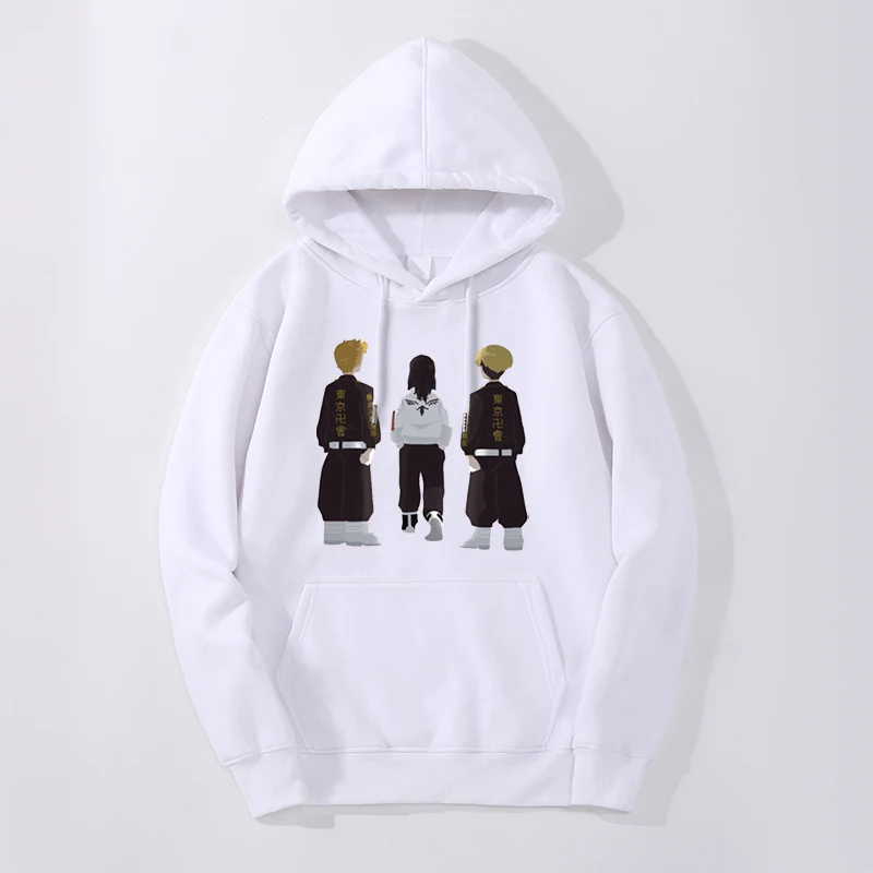 

Winter Male Oversize Print Japan Anime Mikey Tokyo Revengers Sweatshirts Hoodie Oversize Fitness Streetwear Cool Top