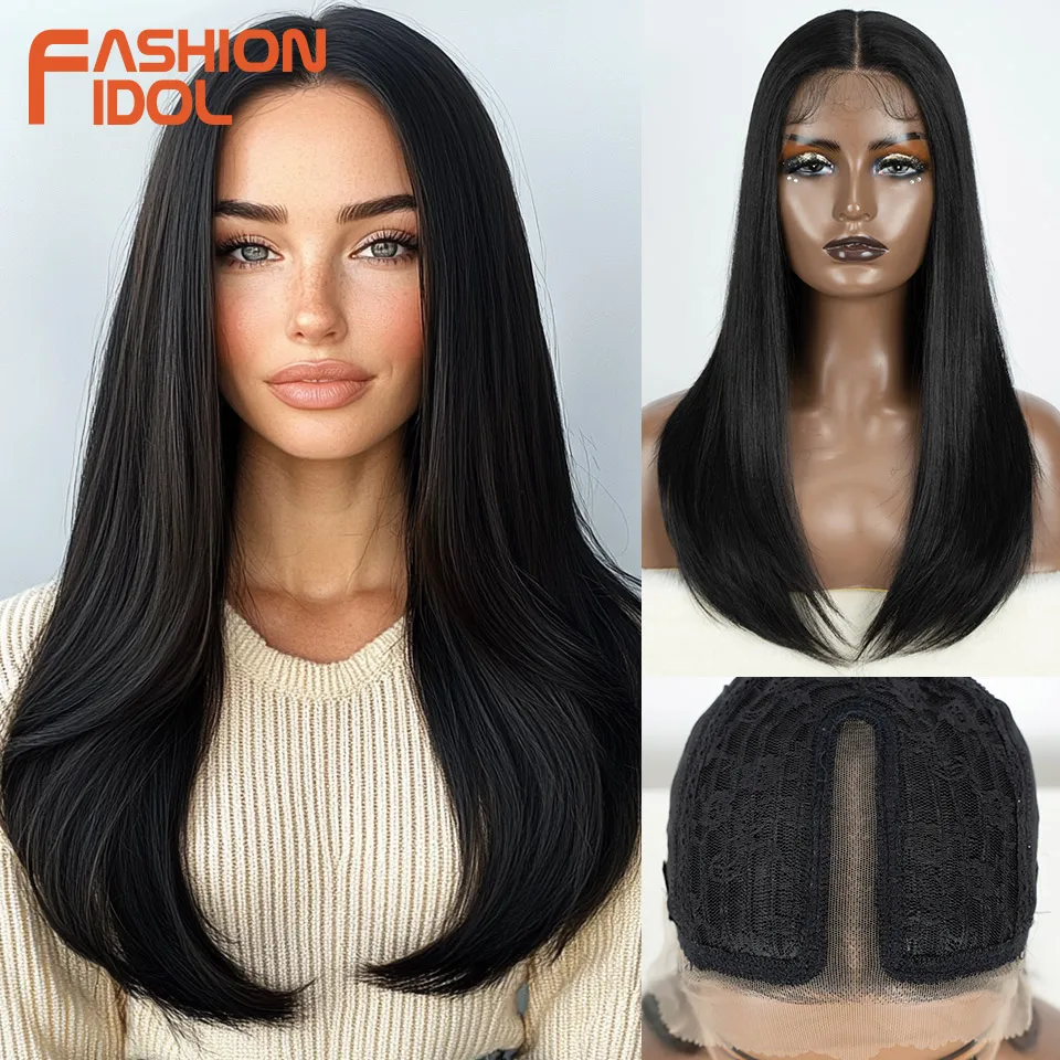 fashion-idol-parrucche-sintetiche-con-pizzo-frontale-da-22-pollici-lisce-con-baby-hair-con-radice-scura-biondo-platino-ombre-per-donne-di-colore