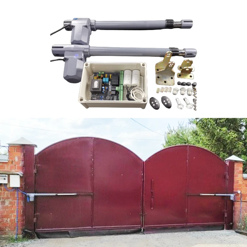 

Сверхмощные электрические распашные ворота, моторные доводчики, двойные рычаги, автоматическое открывание распашных ворот для домашней виллы