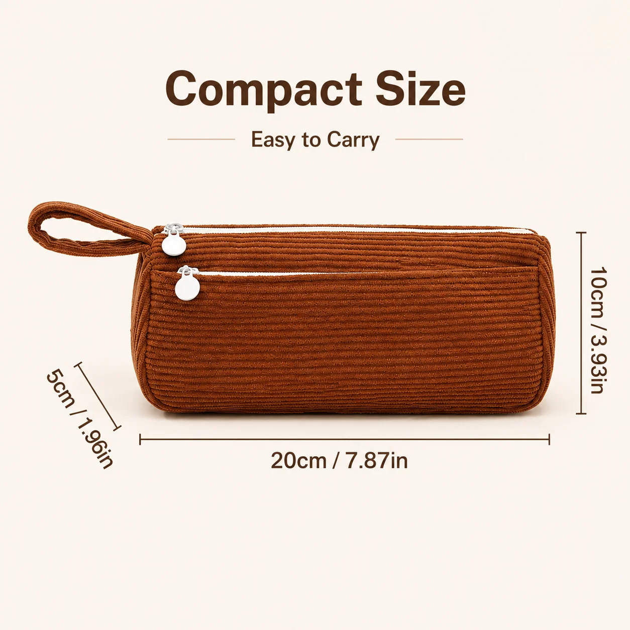 Corduroy Pencil Case Double Zi - Pencil Case Large review and price