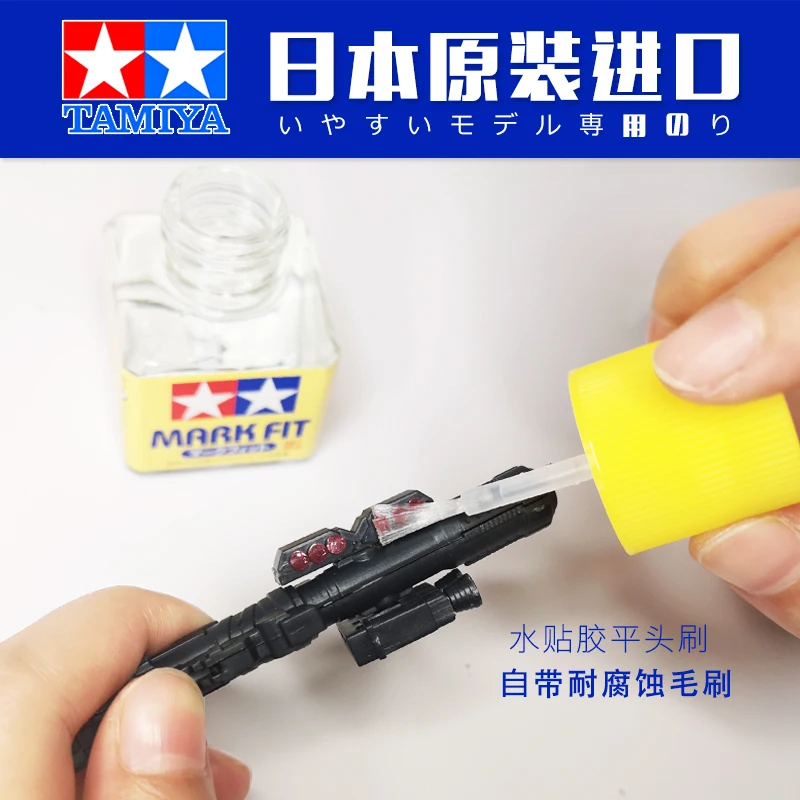 Tamiya Model alat perekat, Model alat lem aliran Kelim lem penutup hijau penutup putih lem perekat pelembut air 40ml 12