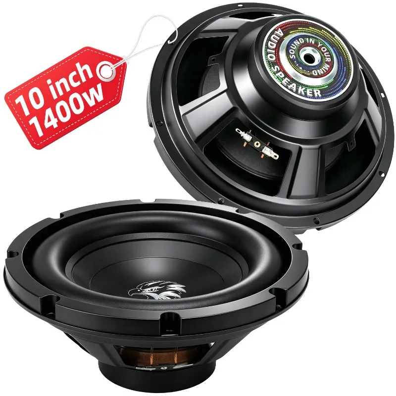 1pcs 10 Inch Car Speakers HiFi 1400W High Power Mid Bass Multimedia Stereo Subwoofer For DYI Home Theater Campground Car Audio