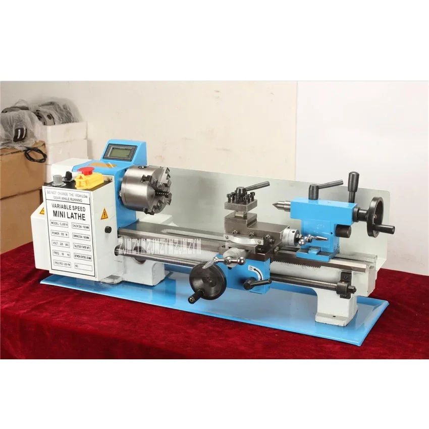 CQ0618A Horizontal Metal Milling Lathe Mini Lathe High-quality Bench Lathe Machine Household Variable Speed Metal 220V