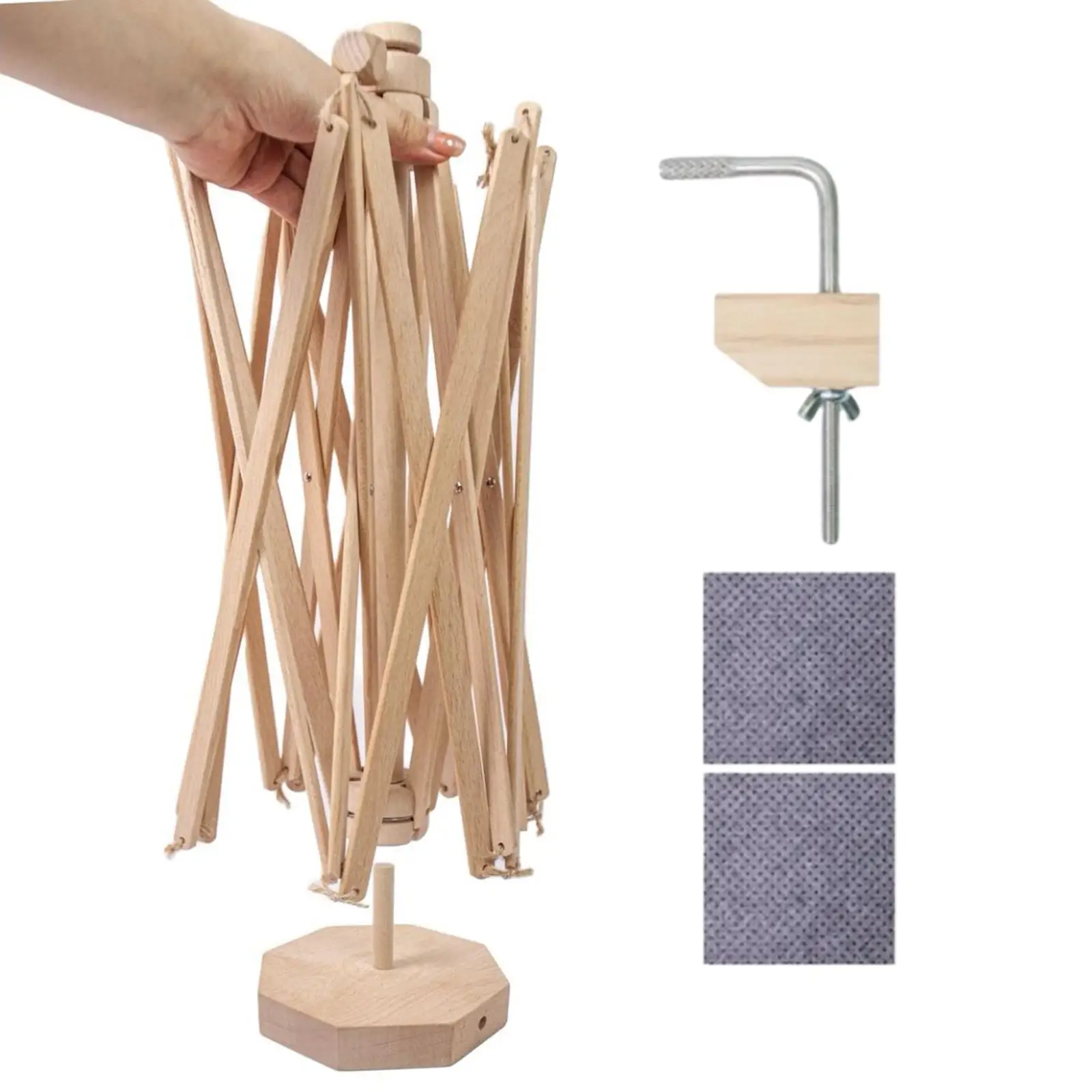 

Wooden Yarn Swift Sturdy Lightweight Skein Winder for Winding for Crocheters