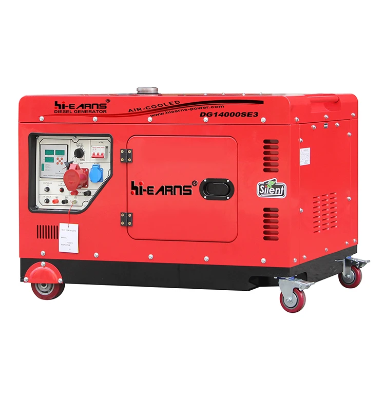 Hiearns DG14000SE 60HZ 9KW 10KW 110/220V One Cylinder 12kva Diesel Generator Price 3 Phase Diesel Engine Silent Generator 10kw