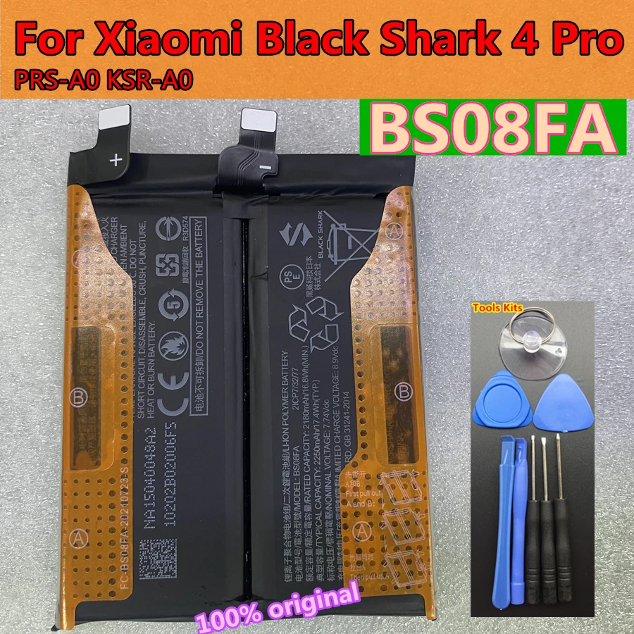 

Original 4500mAh BS08FA Phone Battery for Xiaomi Black Shark 4 Pro 4Pro / 4S Pro 4SPro PRS-H0 PRS-A0 5RS KSR-A0 New High Quality