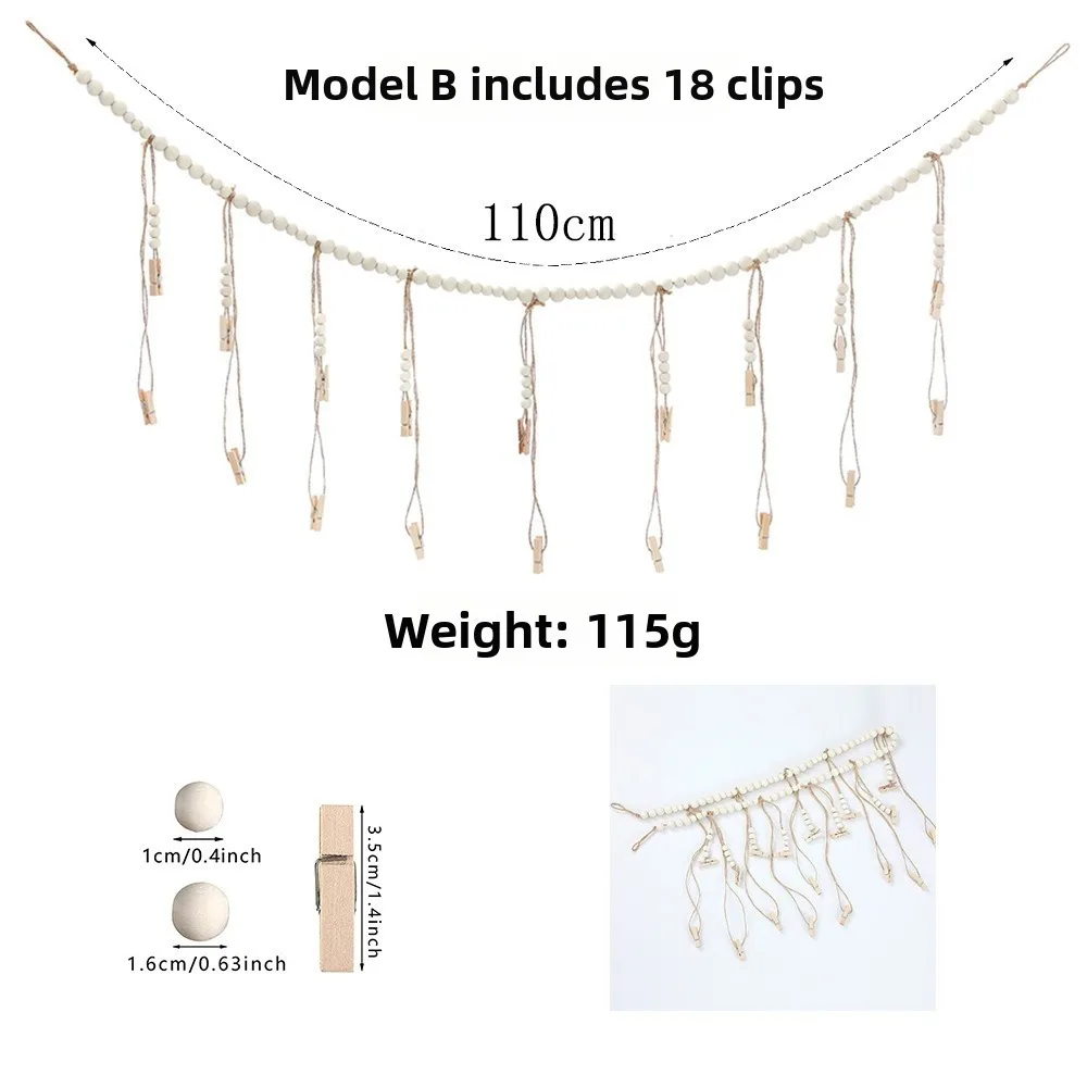 Wall Hanging Picture Display String with Clips