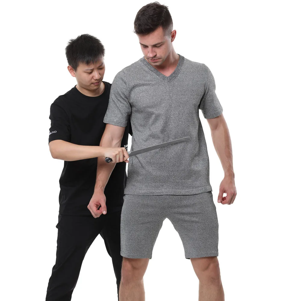 Grade 5 anti-cutting short-sleeved glass handling wear resistant tear protective work clothes polyethylene anti-cutting trousers