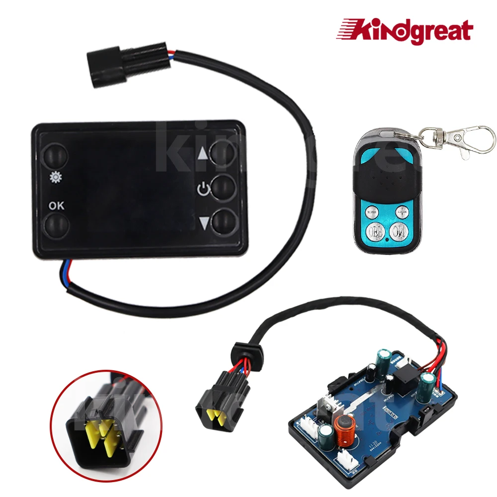 New 12V/ 24V Switch+Control Board Motherboard+Remote Control For Car Parking Heater Diesels Air Heater LCD Monitor