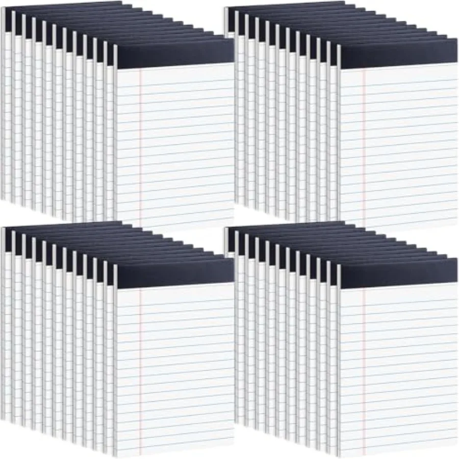 

8 Pack Legal Pads Bulk Inch White Notepad Note Pads Wide Ruled Perforated Memo Pad for Work Study Daily Note Taking List Lined