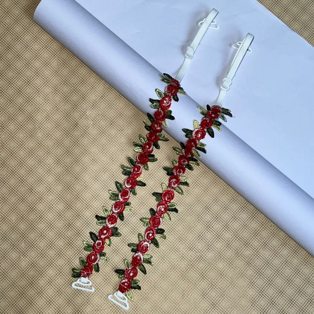 

Creative Gift Removable Floral Bra Straps Lace Polyester Shoulder Straps Adjustable Anti-slip Bra Straps Replacement