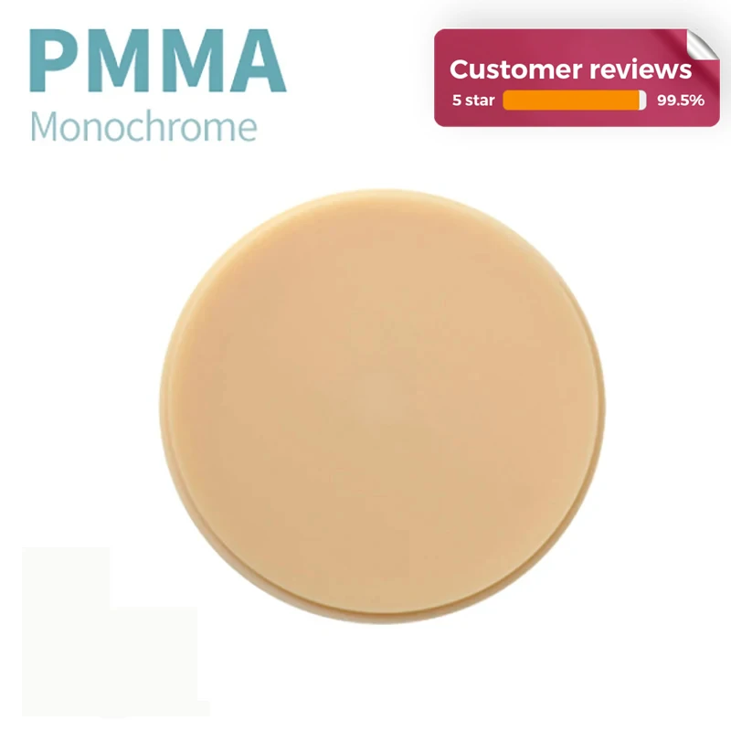 

618--PMMA monochrome disc 18 colors for dental temporary crown bridge 2pieces 98 16mm