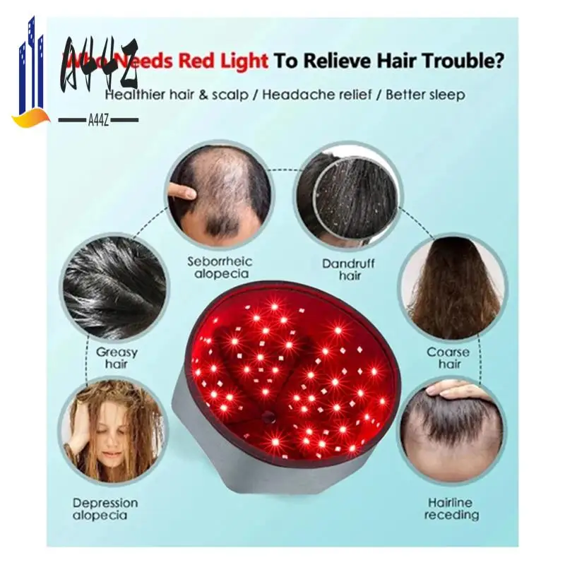 

A44Z-Red Light Therapy Термошапочка для лечения волос со светодиодным фонариком для быстрого роста волос против волос