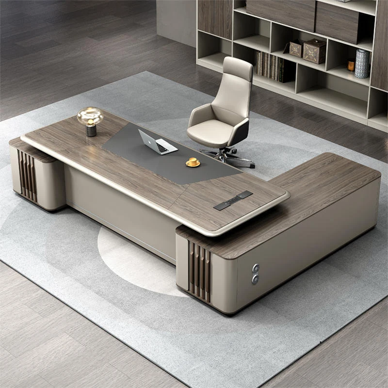

Luxury And Chair Set, Simple Modern Manager , Stylish CEO Executive Desk