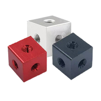 1PCS 3D Printer Bracket Fixing Piece Parts M8 M10 Nut Block Connector Cube Screw Nut DIY Accessories