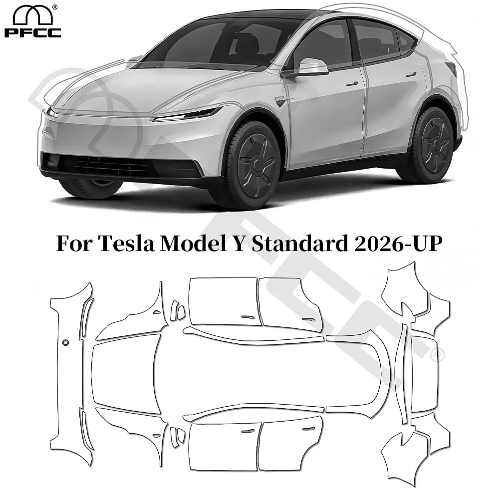 

Защитная пленка PPF 9mil из матового прозрачного ТПУ для Tesla Model Y Standard 2026-UP, предварительно вырезанная, устойчивая к царапинам, самовосстанавливающаяся