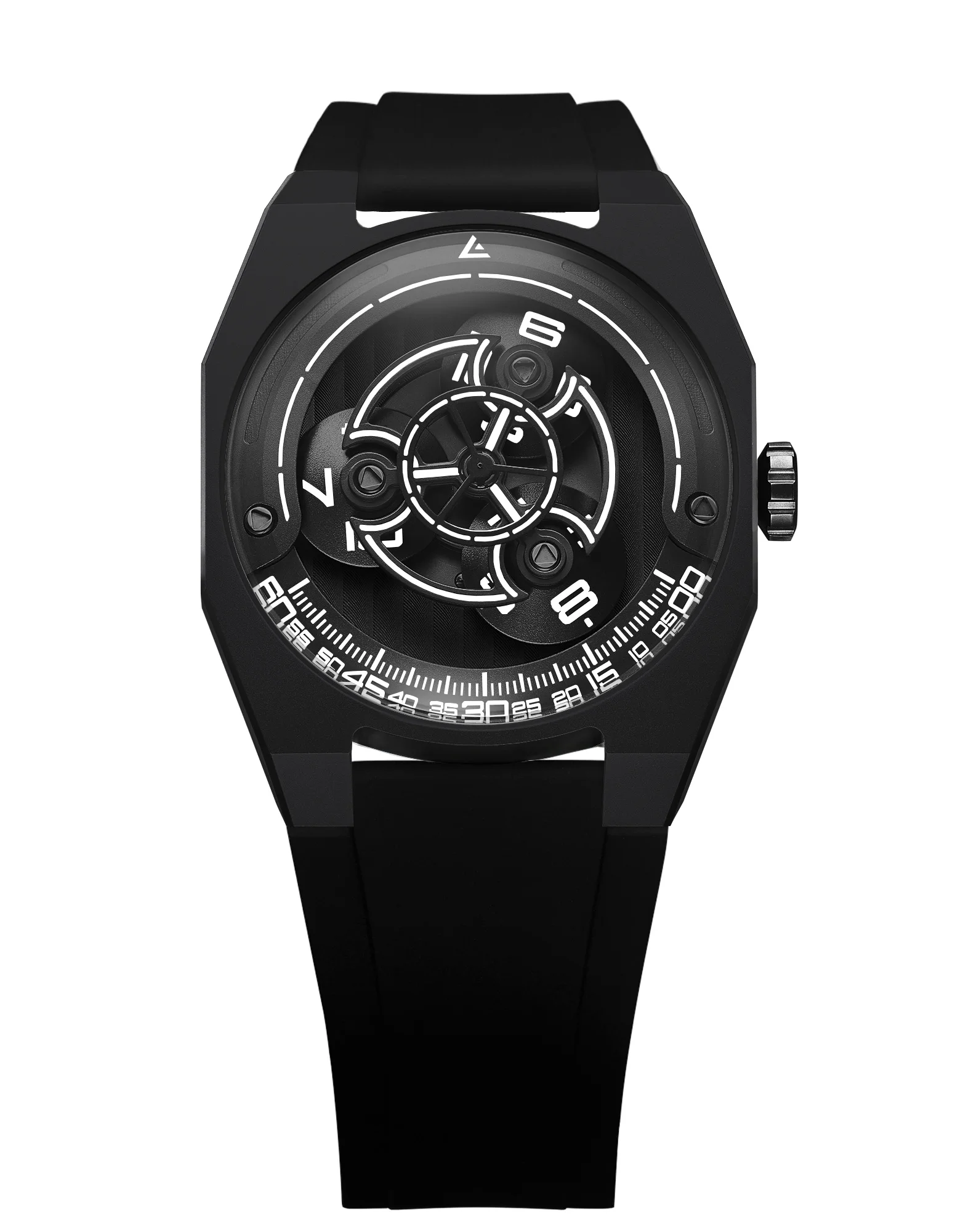 independent watchmaking flat star wheel waterproof super luminous personalized sapphire 316L stainless steel mechanical watch