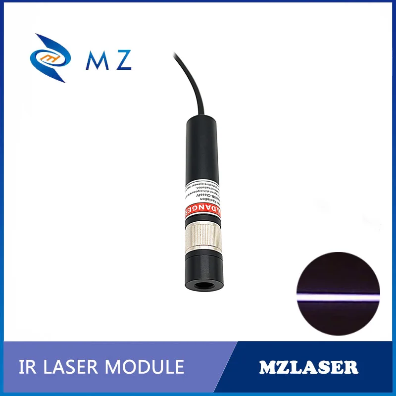 Imagem -06 - Linha Infravermelha do Módulo do Diodo do Laser da Lente Powell Ajustável Focalizando a Vida Útil D18 mm 940nm 50000 Horas com Suporte Mais Adaptador