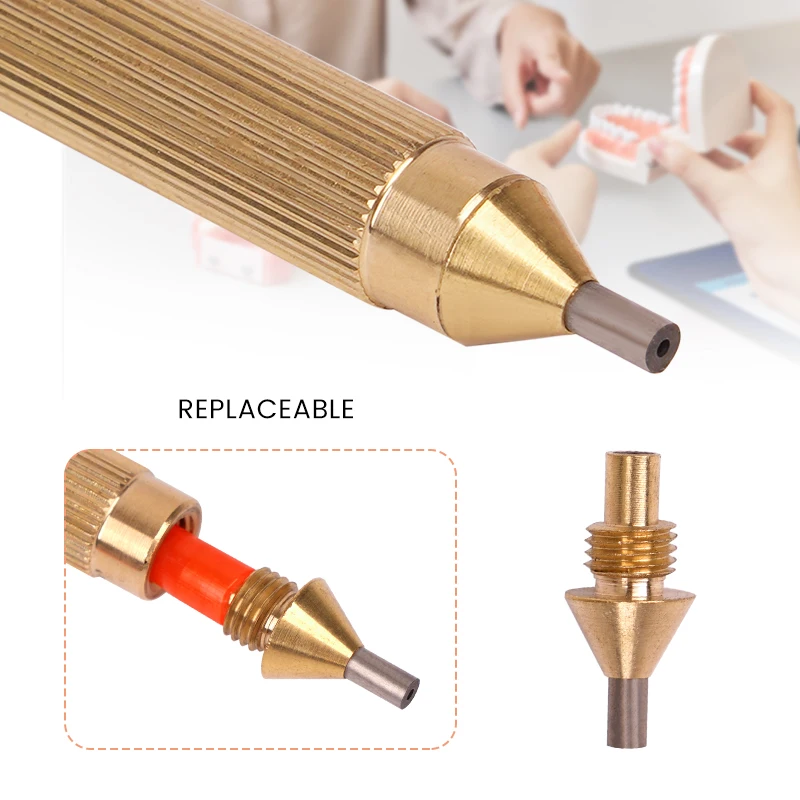 Ensemble d'accessoires de machine de sablage dentaire automatique, pointe de stylo en acier au tungstène avec buses