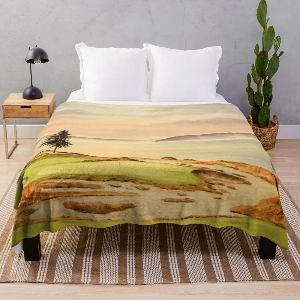 

Chambers Bay Golf Course Throw Blanket Flannel Fleece Soft Warm Throw Blanket