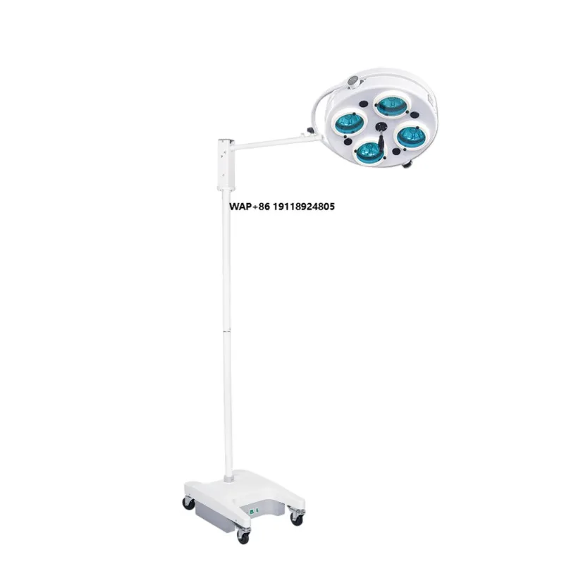 LED Medical Mobile Shadowless Surgical Light 4 Electric High Color Rendering Index for Mirrors 98 60000 lux Lighting Hospital