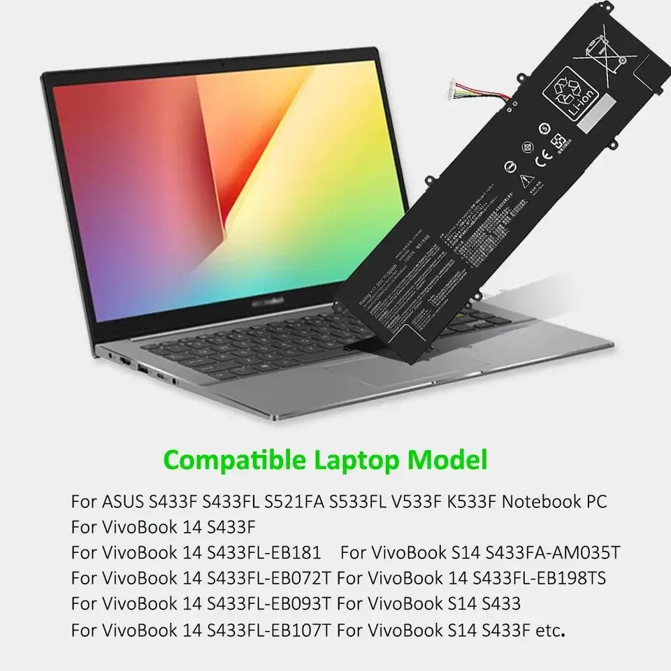 بطارية كمبيوتر محمول SKOWER C31N1905 لأجهزة ASUS VivoBook S433F وS433FL وAdolbook adol14z وadol14flc وS4600F وS5600F - 2