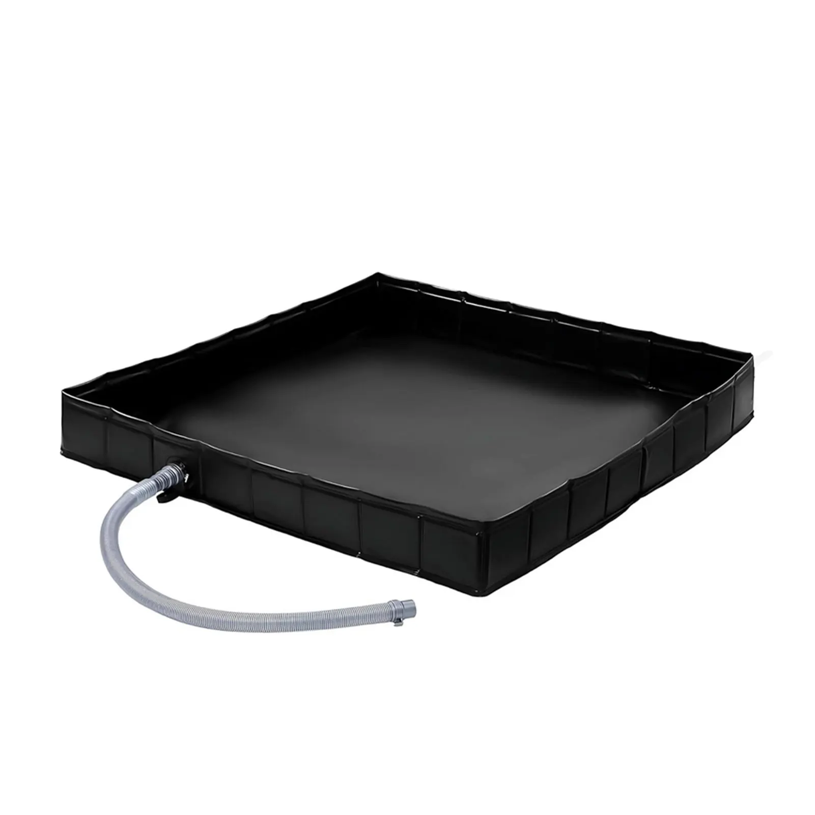 Folding Shower Tent Base 104x104x13cm Portable Shower Tray with Drain Use with Portable Shower Canopy Base for Indoor Outdoor