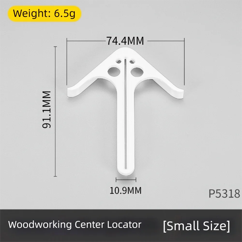 ABS Woodworking Center Positioning Locator Precise No Slippage Woodworking Center Marking Guide Line Ruler Efficient General