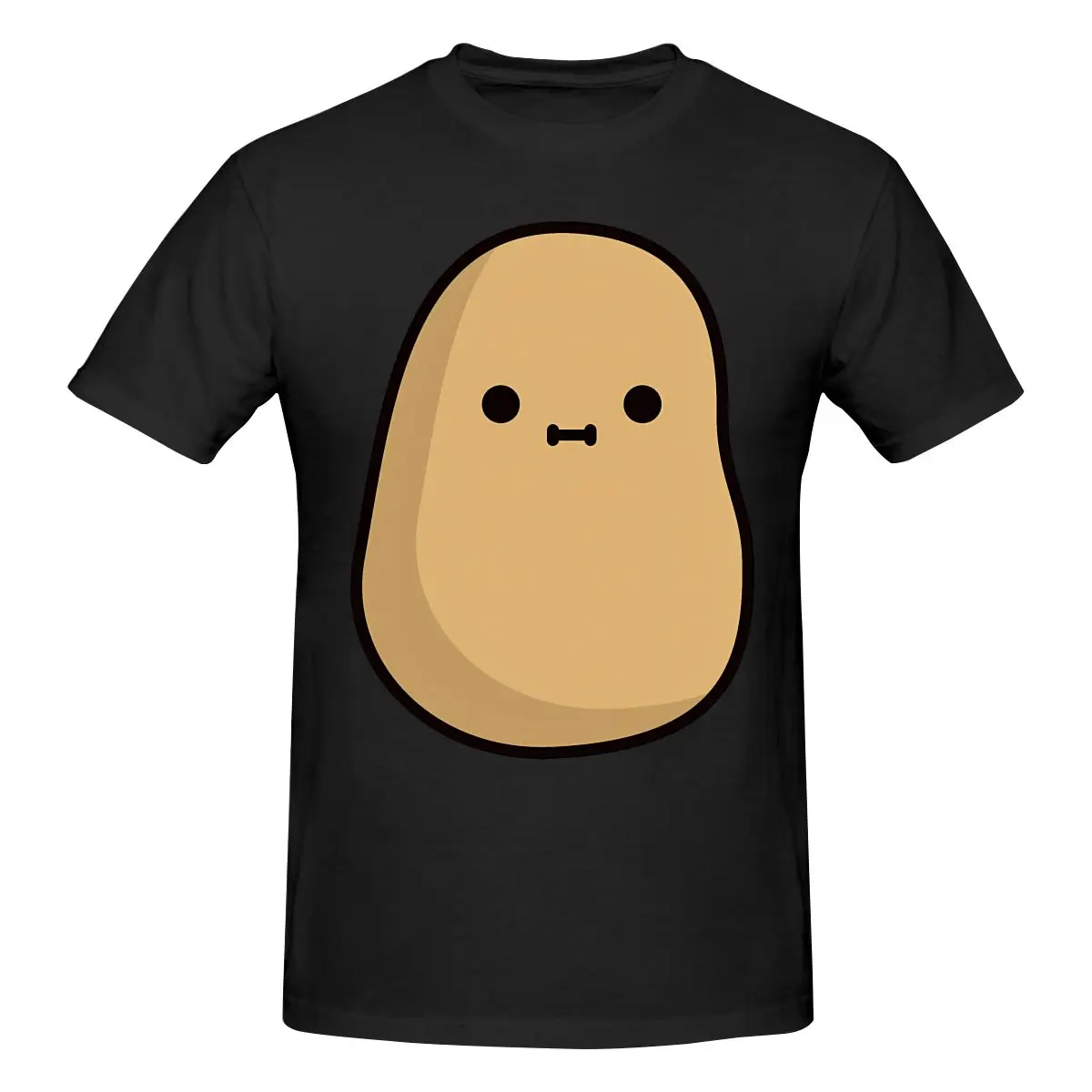 

Мужская футболка с забавным милым картофелем с лицом, футболка унисекс, винтажная футболка