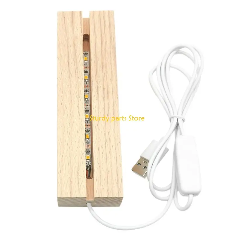 

97QC LED Luminous Bases DIY Production Night Light Base with Switch Light Holders