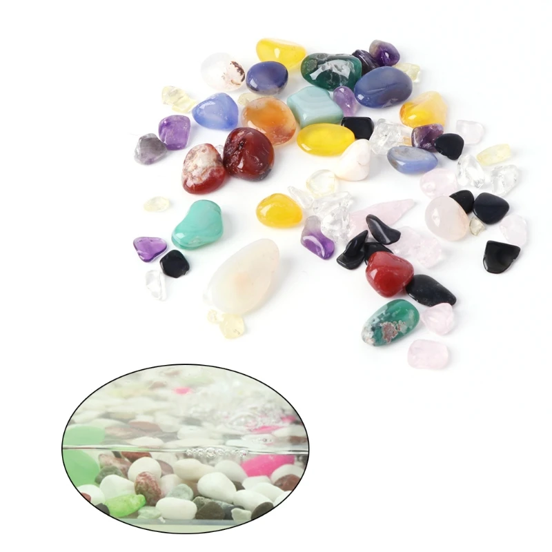 Polished Pebbles Decorative Stones Natural Aquarium Gravel 100g/Bag Garden Outdoor Ornamental Accessory