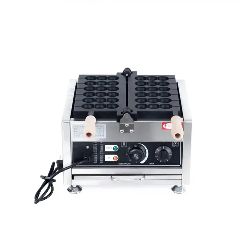 New Commercial Electric Non Stick Small Round Ball Lolly Taiyaki Egg Bubble Waffle Machine Skewer Waffle Maker Snack Equipment