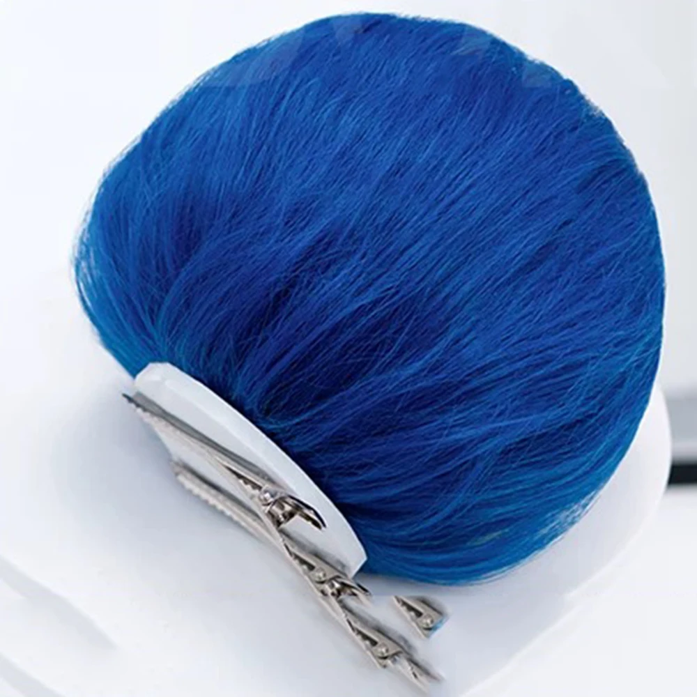 Anime Ridders Van Guinevere Cosplay Pruik Vrouwen Lolita Blauw Dubbele Broodjes Haar Hittebestendige Synthetische Pruik Halloween Prop