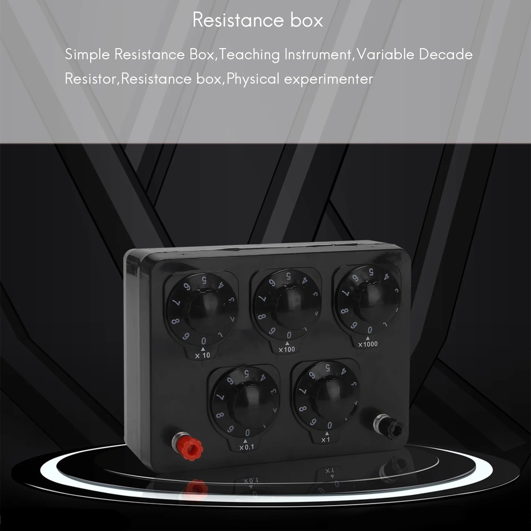 

Черный блок сопротивления, железный переменный десятичный резистор, сопротивление, горячие продажи, инструменты l, обучение