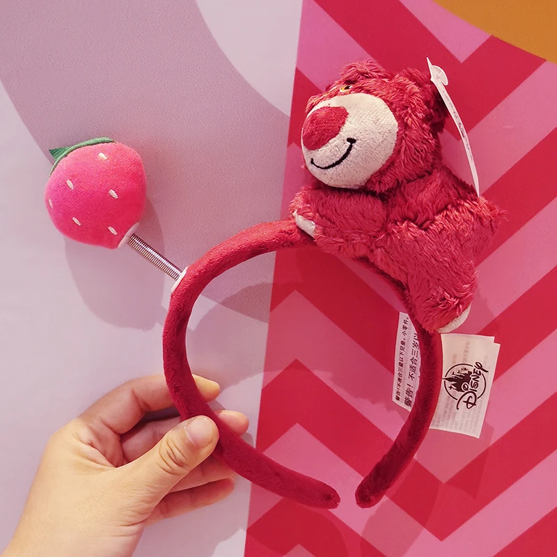 Pluszowe 3D Disney Ears bubunie The Pooh opaski na głowę kobiety uroczy ścieg opaski na włosy dziewczyna Kawaii Lotso akcesoria do włosów dla dzieci