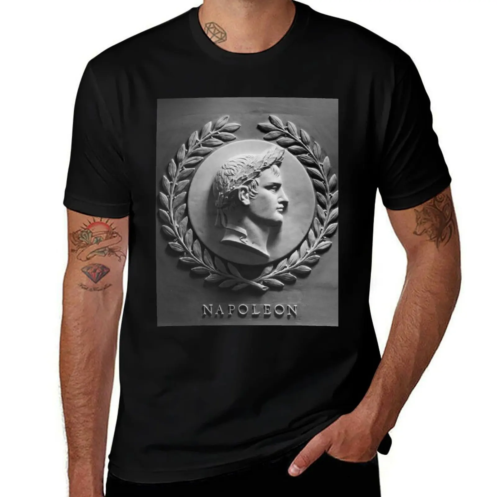 Bas-relief of Napoleon in the chamber of the United States House of Representatives T-Shirt Casual Graphic Print Tee T-Shirt
